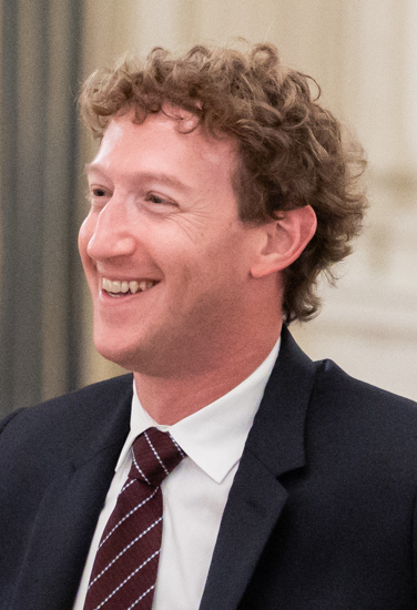 Mark Zuckerberg, CEO of Facebook, one of the top websites in the world.
