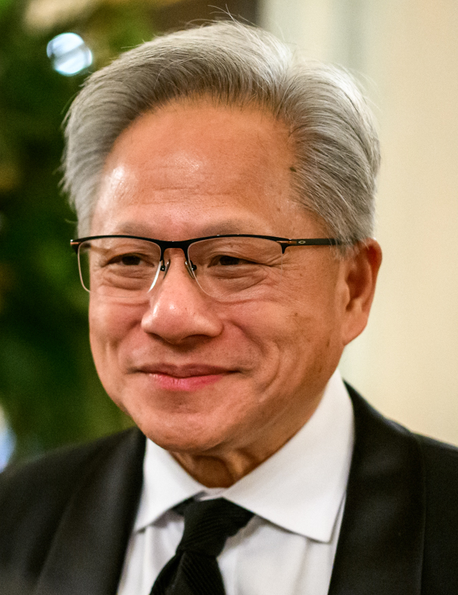 Jensen Huang, CEO of NVIDIA, one of the top websites in the world.