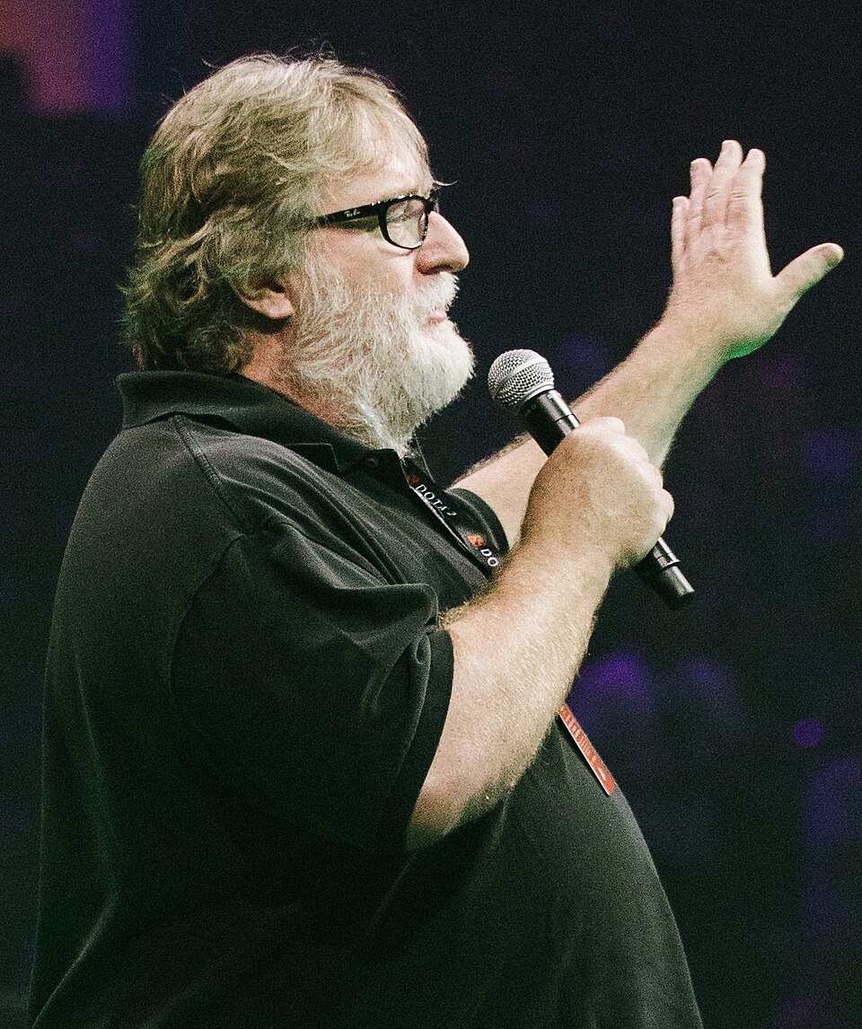 Gabe Newell, CEO of Steam, one of the top websites in the world.